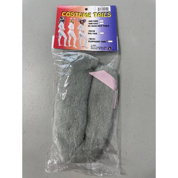 Morris Costumes Elephant Tail One Size Gray Pink Bow Fun Costume Accessory NEW - Picture 3 of 6
